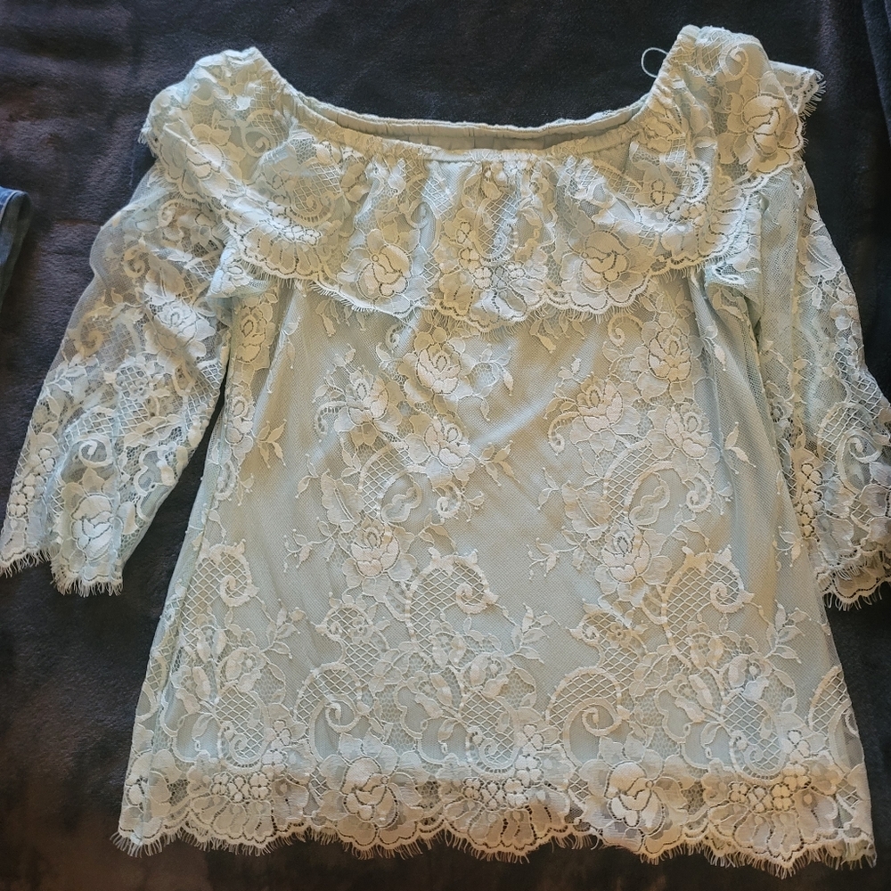 NWT! WHBM lace blouse